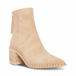 SteveMadden WOMEN'S SHOES AQUARIUS TAN SUEDE