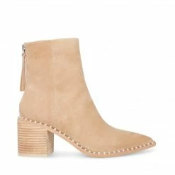 SteveMadden WOMEN'S SHOES AQUARIUS TAN SUEDE