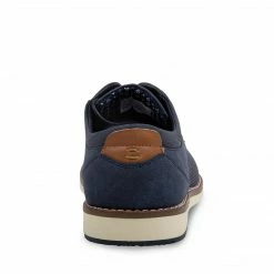 SteveMadden BALLARDD BLUE NUBUCK MEN'S SHOES