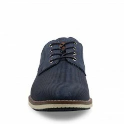 SteveMadden BALLARDD BLUE NUBUCK MEN'S SHOES