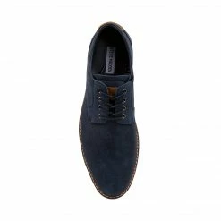 SteveMadden BALLARDD BLUE NUBUCK MEN'S SHOES