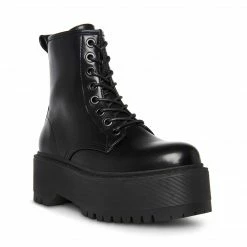 SteveMadden BRAXTYN BLACK Super Platforms
