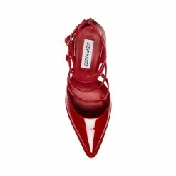 SteveMadden Super Platforms CLARA RED PATENT