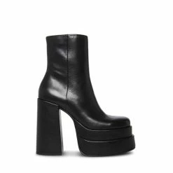 SteveMadden COBRA BLACK LEATHER