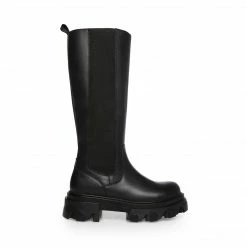 SteveMadden ESMA BLACK LEATHER