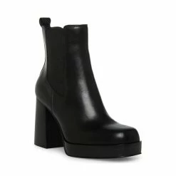 SteveMadden EXPECT BLACK LEATHER