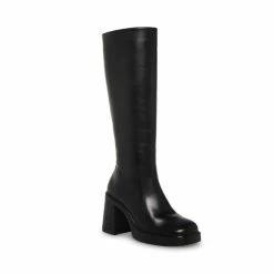 SteveMadden FANATIKK BLACK LEATHER