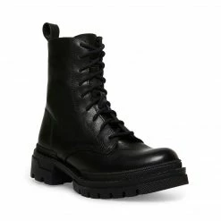 SteveMadden WOMEN'S SHOES JAMISYN BLACK LEATHER