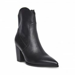SteveMadden JANETTA BLACK LEATHER All New