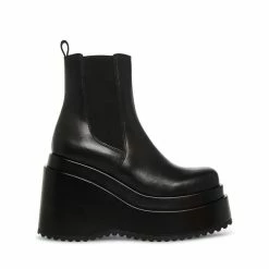 SteveMadden All New JESSE BLACK LEATHER