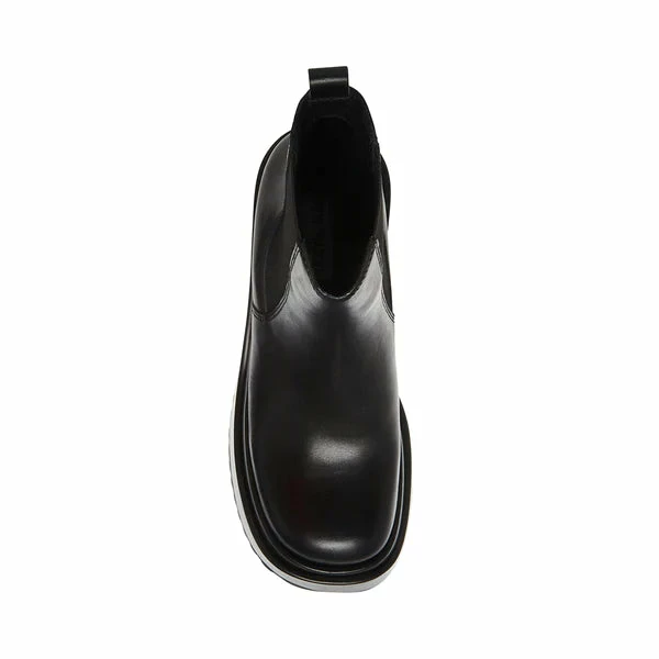 SteveMadden All New JESSE BLACK LEATHER