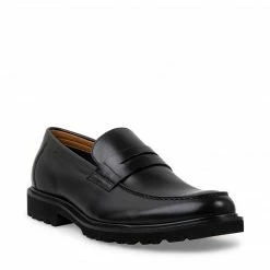 SteveMadden All New KAYVONN BLACK LEATHER