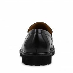 SteveMadden All New KAYVONN BLACK LEATHER