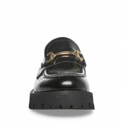 SteveMadden LANDO BLACK LEATHER Super Platforms