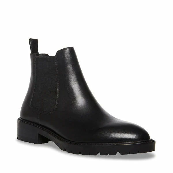 SteveMadden All New LEOPOLD BLACK LEATHER