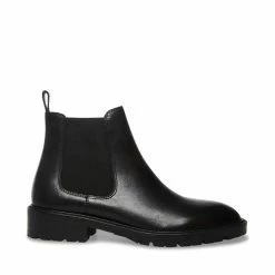 SteveMadden All New LEOPOLD BLACK LEATHER
