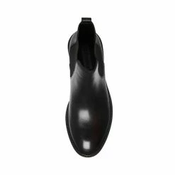 SteveMadden All New LEOPOLD BLACK LEATHER