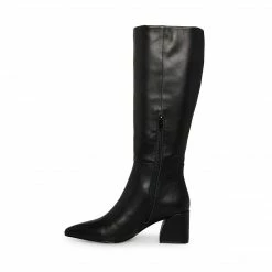 SteveMadden MONTANAA BLACK LEATHER All New