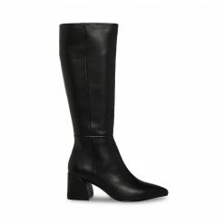 SteveMadden MONTANAA BLACK LEATHER All New