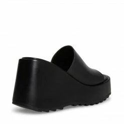 SteveMadden PEPE30 BLACK LEATHER Super Platforms