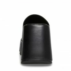 SteveMadden PEPE30 BLACK LEATHER Super Platforms