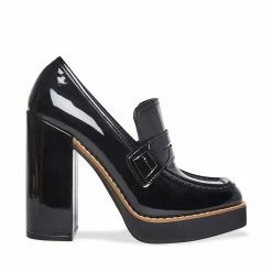 SteveMadden RANDY BLACK PATENT Super Platforms