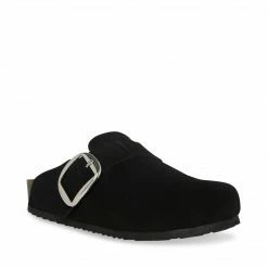 SteveMadden SOCIAL BLACK SUEDE WOMEN'S SHOES
