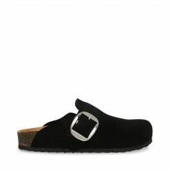 SteveMadden SOCIAL BLACK SUEDE WOMEN'S SHOES