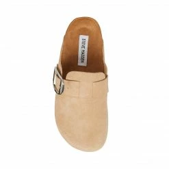 SteveMadden SOCIAL TAN SUEDE WOMEN'S SHOES