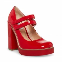 SteveMadden All New TWICE RED PATENT
