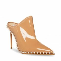 SteveMadden Rhinestones VENOM TAN PATENT