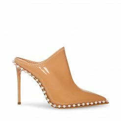 SteveMadden Rhinestones VENOM TAN PATENT