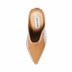 SteveMadden Rhinestones VENOM TAN PATENT
