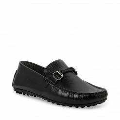 SteveMadden YULL BLACK LEATHER MEN'S SHOES
