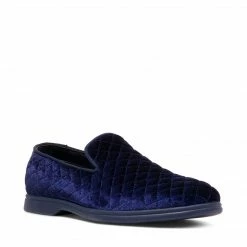 SteveMadden QUINCY BLUE VELOUR MEN'S SHOES