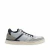 SteveMadden MEN'S SHOES BRYON WHITE/BLUE LEATHER
