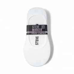 SteveMadden MEN'S SHOES 5PK MEN'S WHITE FOOT LINERS