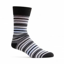 SteveMadden 4PK MEN'S BLACK MULTI SOCKS