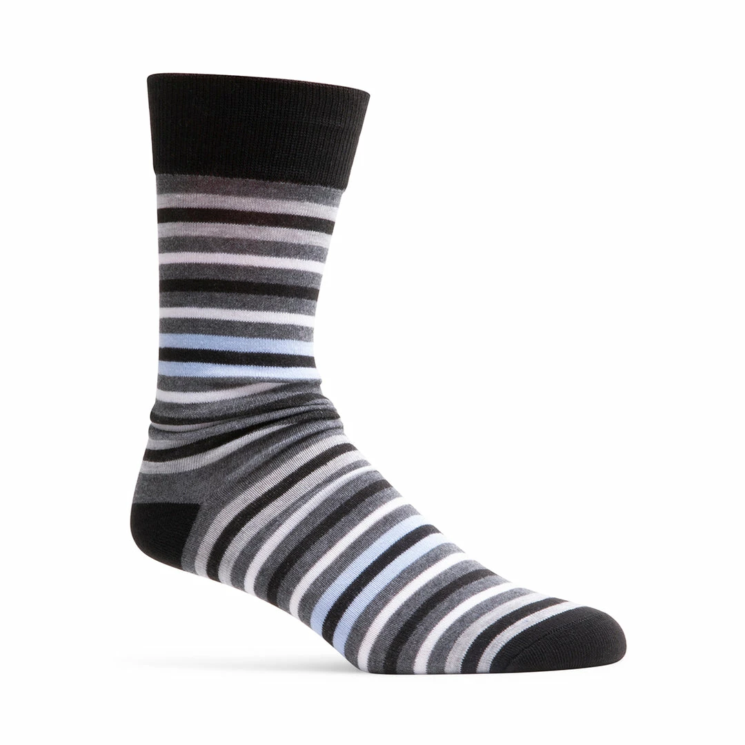 SteveMadden 4PK MEN'S BLACK MULTI SOCKS