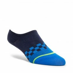 SteveMadden 5PK MEN'S BLUE MULTI SNEAKER SOCKS MEN'S SHOES