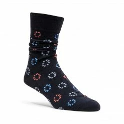 SteveMadden 5PK MEN'S BLUE MULTI SOCKS