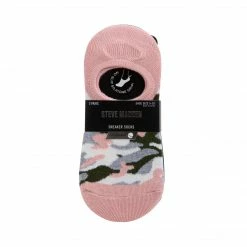 SteveMadden 3PK WOMEN'S BLUSH MULTI SNEAKER SOCKS Pretty Pinks