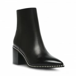 SteveMadden AQUARIUS BLACK LEATHER