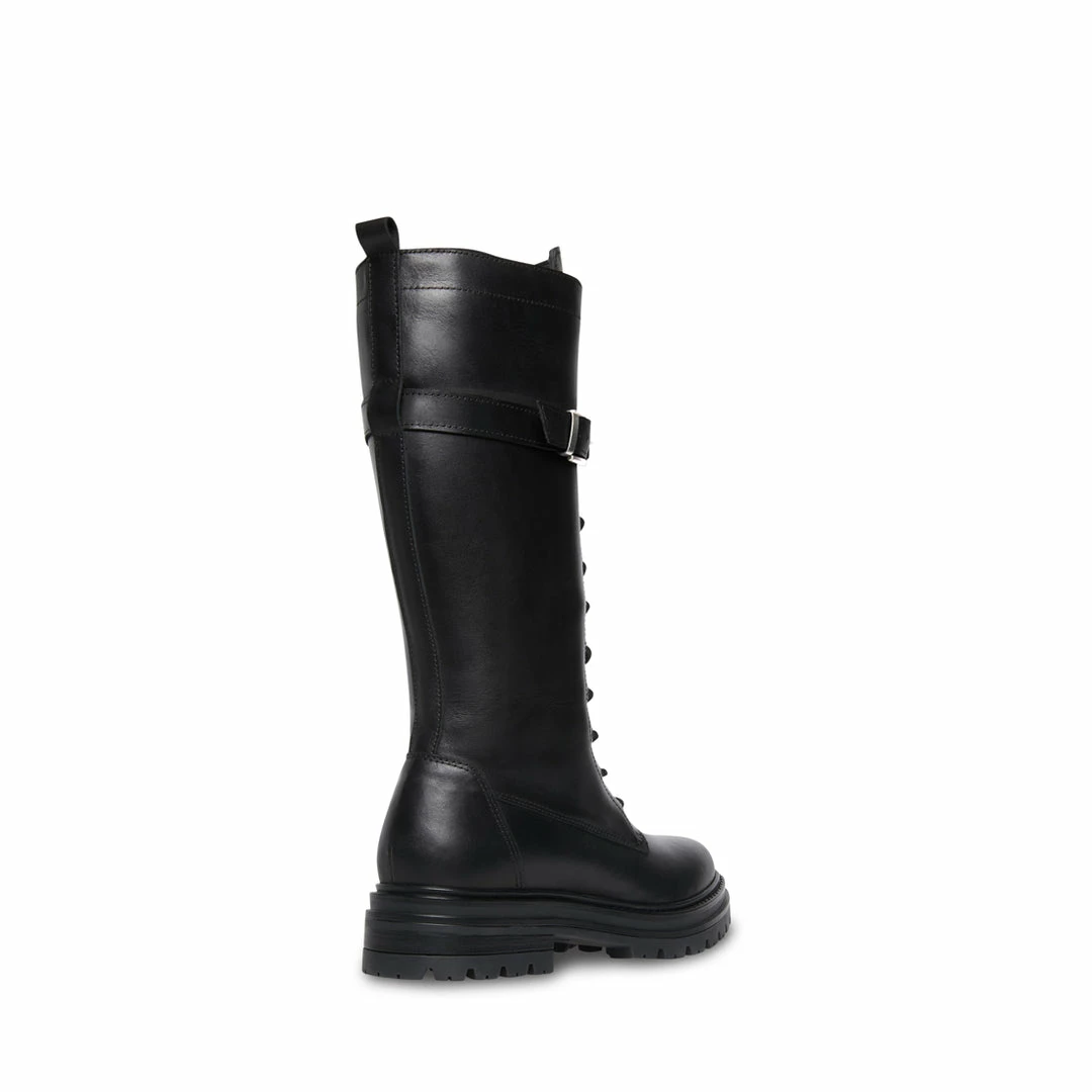 SteveMadden WOMEN'S SHOES YARROW BLACK LEATHER