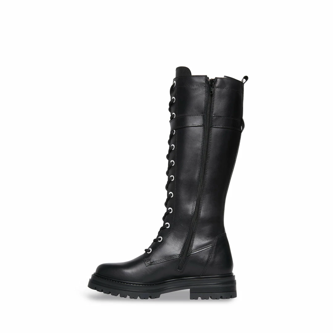 SteveMadden WOMEN'S SHOES YARROW BLACK LEATHER