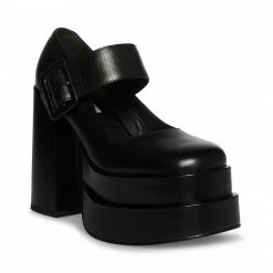 SteveMadden CARLY BLACK LEATHER