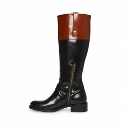 SteveMadden CHALET BLACK MULTI LEATHER The Western Edit