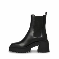 SteveMadden All New FYNN BLACK LEATHER