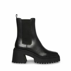 SteveMadden All New FYNN BLACK LEATHER