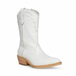 SteveMadden All New LAREDO WHITE LEATHER